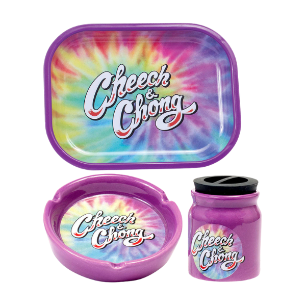 Cheech and Chong 3 Piece Smoking Accessory Set / Purple
